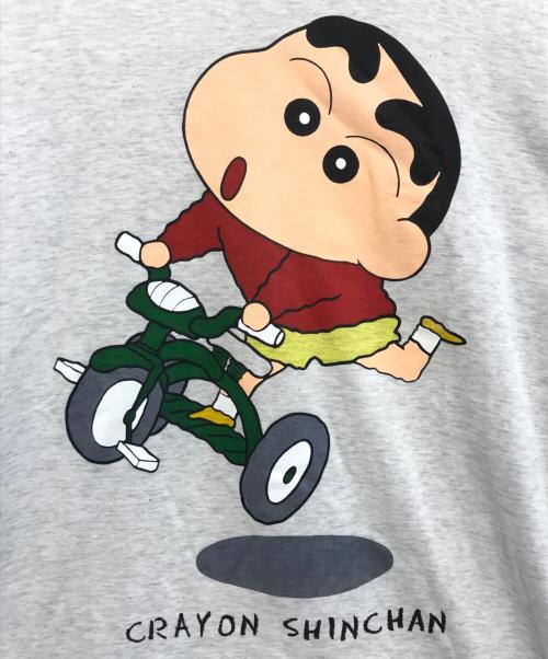 アニメーションTシャツ（アニメーションTシャツ）アニメーションTシャツ (アニメーションTシャツ) 90sクレヨンしんちゃんオフィシャルTシャツ グレー サイズ:Mの古着・服飾アイテム