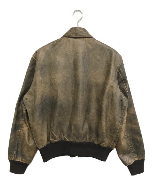 BANANA REPUBLIC（バナナリパブリック）BANANA REPUBLIC (バナナリパブリック) A-2 TYPE レザージャケット ブラウン サイズ:SIZE46の古着・服飾アイテム