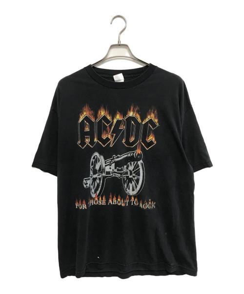 バンドTシャツ（バンドTシャツ）バンドTシャツ (バンドTシャツ) 00s ACDC(エーシーディーシー)バンドTシャツ ブラック サイズ:XLの古着・服飾アイテム