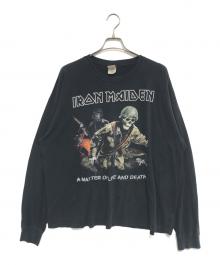 バンドロングスリーブTシャツ（バンドロングスリーブTシャツ）の古着「00s IRON MADEN(アイアン メイデン) バンドロングスリーブTシャツ」｜ブラック