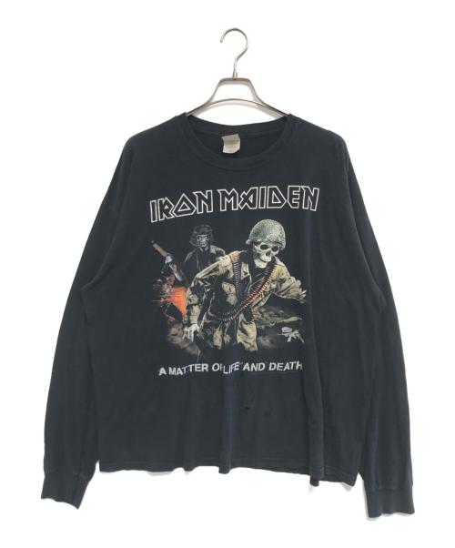 バンドロングスリーブTシャツ（バンドロングスリーブTシャツ）バンドロングスリーブTシャツ (バンドロングスリーブTシャツ) 00s IRON MADEN(アイアン メイデン) バンドロングスリーブTシャツ ブラック サイズ:2XLの古着・服飾アイテム