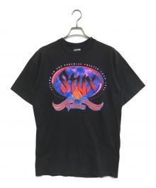 バンドTシャツ（バンドTシャツ）の古着「90s STYX(スティクス) バンドTシャツ」｜ブラック