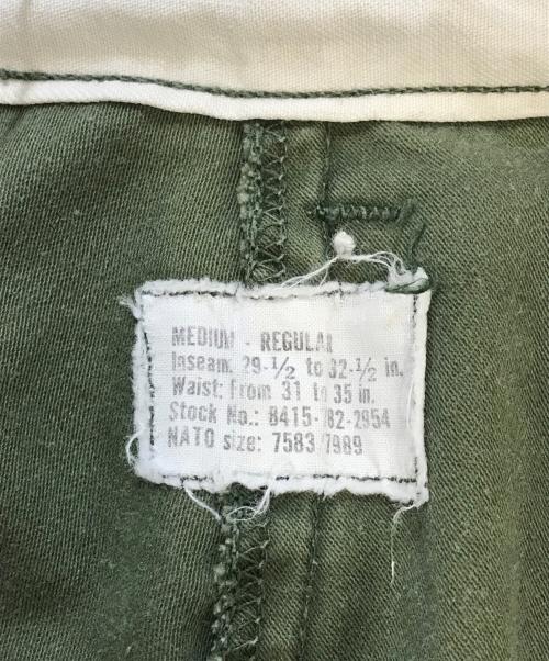 VINTAGE MILITARY（ヴィンテージ ミリタリー）VINTAGE MILITARY (ヴィンテージ ミリタリー) US ARMY M-65 COLD WEATHER FIELD TROUSERS オリーブ サイズ:29.5-32.5inの古着・服飾アイテム
