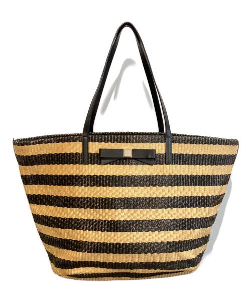 Kate Spade（ケイトスペード）Kate Spade (ケイトスペード) トートバッグ ブラック×ベージュの古着・服飾アイテム