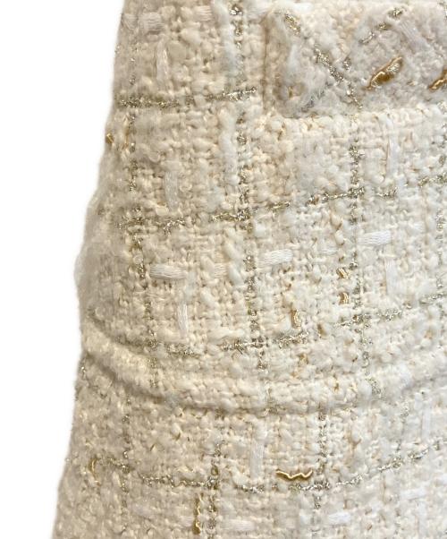 HER LIP TO（ハーリップトゥ）HER LIP TO (ハーリップトゥ) Victoria Tweed Jumper Dress ベージュ サイズ:Sの古着・服飾アイテム