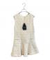 HER LIP TO（ハーリップトゥ）の古着「Victoria Tweed Jumper Dress」｜ベージュ