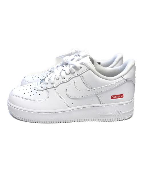 NIKE（ナイキ）NIKE (ナイキ) SUPREME (シュプリーム) Nike Air Force 1 Low ホワイト サイズ:US9/UK8/EUR42.5/cm27/BR40.5/CN270(2.5)の古着・服飾アイテム