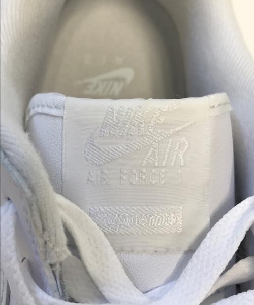 NIKE（ナイキ）NIKE (ナイキ) SUPREME (シュプリーム) Nike Air Force 1 Low ホワイト サイズ:US9/UK8/EUR42.5/cm27/BR40.5/CN270(2.5)の古着・服飾アイテム