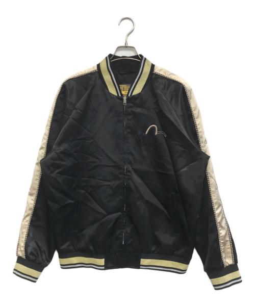 EVISU KURO（エビス クロ）EVISU KURO (エビス クロ) 家紋蒲公英刺繍ジャケット ブラック サイズ:XLの古着・服飾アイテム