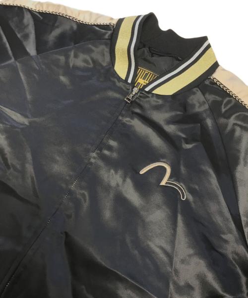EVISU KURO（エビス クロ）EVISU KURO (エビス クロ) 家紋蒲公英刺繍ジャケット ブラック サイズ:XLの古着・服飾アイテム