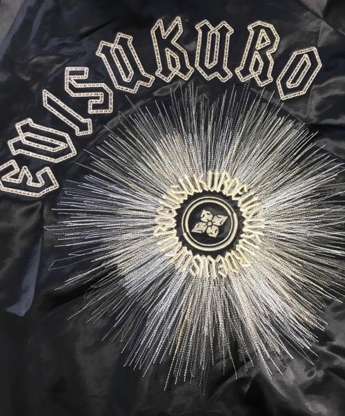 EVISU KURO（エビス クロ）EVISU KURO (エビス クロ) 家紋蒲公英刺繍ジャケット ブラック サイズ:XLの古着・服飾アイテム
