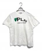 PLAY COMME des GARCONSプレイコムデギャルソン）の古着「プリントTシャツ」｜ホワイト
