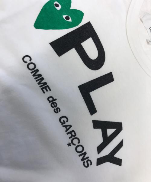 PLAY COMME des GARCONS（プレイコムデギャルソン）PLAY COMME des GARCONS (プレイコムデギャルソン) プリントTシャツ ホワイト サイズ:Lの古着・服飾アイテム