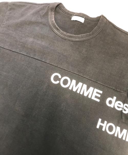 COMME des GARCONS HOMME（コムデギャルソン オム）COMME des GARCONS HOMME (コムデギャルソン オム) split logo sweatshirt. ブラック サイズ:表記なしの古着・服飾アイテム