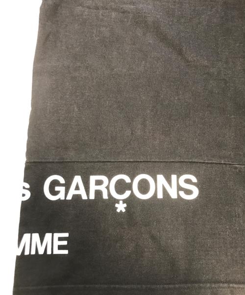 COMME des GARCONS HOMME（コムデギャルソン オム）COMME des GARCONS HOMME (コムデギャルソン オム) split logo sweatshirt. ブラック サイズ:表記なしの古着・服飾アイテム