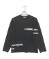 COMME des GARCONS HOMME（コムデギャルソン オム）の古着「split logo sweatshirt.」｜ブラック