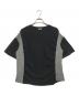 COMME des GARCONS HOMME PLUS（コムデギャルソンオムプリュス）の古着「異素材ドッキングTシャツ」｜ブラック×グレー