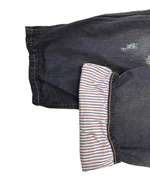 COMME des GARCONS JUNYA WATANABE MAN（コム デ ギャルソン ジュンヤ ワタナベ マン）COMME des GARCONS JUNYA WATANABE MAN (コム デ ギャルソン ジュンヤ ワタナベ マン) LEVI'S (リーバイス) デニム転写パンツ インディゴ サイズ:Sの古着・服飾アイテム