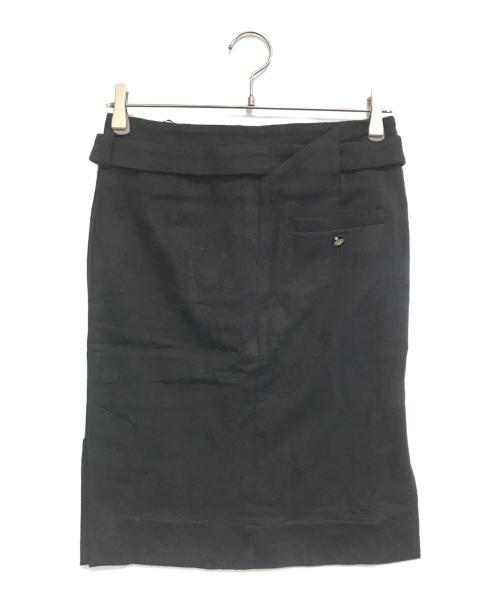 Vivienne Westwood RED LABEL（ヴィヴィアンウエストウッドレッドレーベル）Vivienne Westwood RED LABEL (ヴィヴィアンウエストウッドレッドレーベル) ベルト付スカート ブラック サイズ:1の古着・服飾アイテム