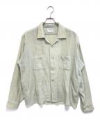 shirtcraftシャツクラフト）の古着「オープンカラーシャツ」｜グリーン