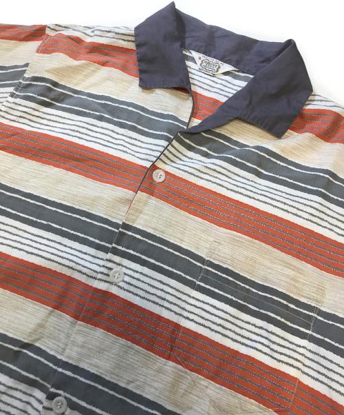 BRENT（ブレント）BRENT (ブレント) イタリアンカラーシャツ レッド サイズ:37-40の古着・服飾アイテム