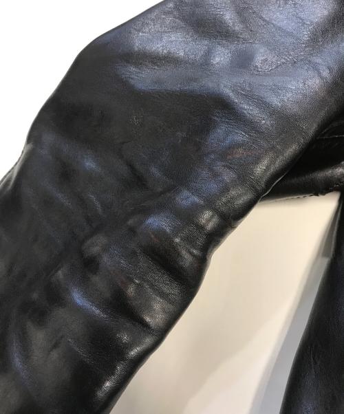 STARKE HAUT（スタークハウツ）STARKE HAUT (スタークハウツ) ホースレザージャケット ブラック サイズ:XLの古着・服飾アイテム