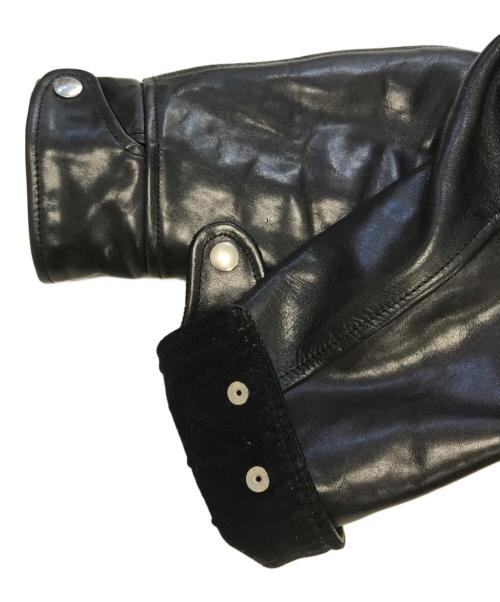 STARKE HAUT（スタークハウツ）STARKE HAUT (スタークハウツ) ホースレザージャケット ブラック サイズ:XLの古着・服飾アイテム