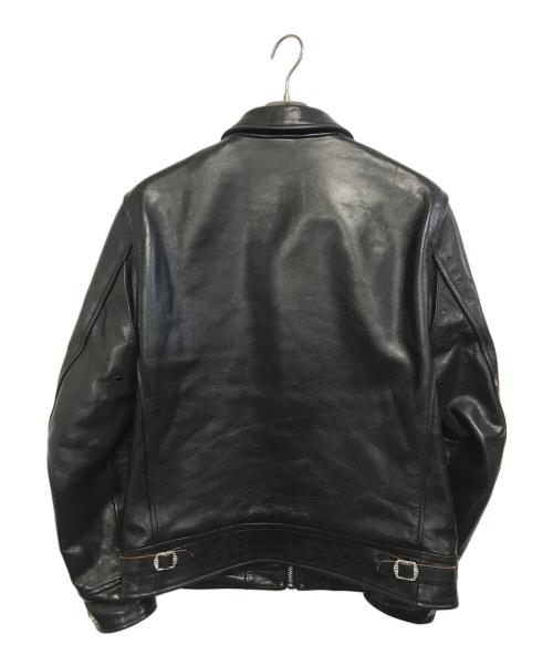 STARKE HAUT（スタークハウツ）STARKE HAUT (スタークハウツ) ホースレザージャケット ブラック サイズ:XLの古着・服飾アイテム