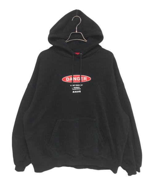 TIGHTBOOTH PRODUCTION（タイトブースプロダクション）TIGHTBOOTH PRODUCTION (タイトブースプロダクション) THE BLACK EYE PATCH (ブラックアイパッチ) プルオーバーパーカー ブラック サイズ:Lの古着・服飾アイテム