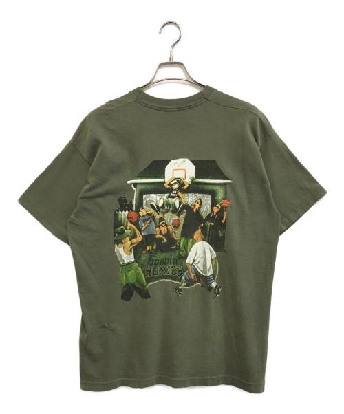 VINTAGE（ヴィンテージ）VINTAGE (ヴィンテージ) プリントTシャツ オリーブ サイズ:表記なしの古着・服飾アイテム