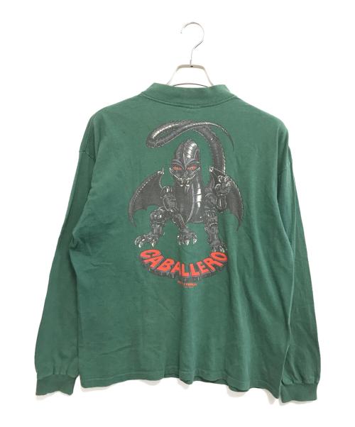 powell peralta（パウエルペラルタ）powell peralta (パウエルペラルタ) プリントカットソー グリーン サイズ:Lの古着・服飾アイテム