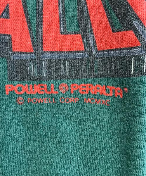 powell peralta（パウエルペラルタ）powell peralta (パウエルペラルタ) プリントカットソー グリーン サイズ:Lの古着・服飾アイテム