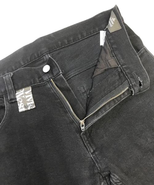 Vivienne Westwood man（ヴィヴィアン ウェストウッド マン）Vivienne Westwood man (ヴィヴィアン ウェストウッド マン) オーブ刺繍スキニージーンズ ブラック サイズ:46の古着・服飾アイテム