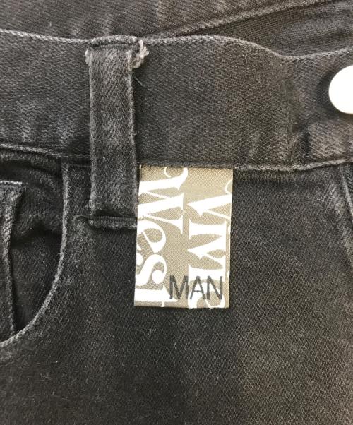 Vivienne Westwood man（ヴィヴィアン ウェストウッド マン）Vivienne Westwood man (ヴィヴィアン ウェストウッド マン) オーブ刺繍スキニージーンズ ブラック サイズ:46の古着・服飾アイテム