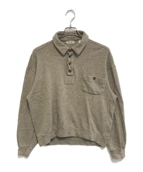 GIORGIO ARMANI（ジョルジョアルマーニ）GIORGIO ARMANI (ジョルジョアルマーニ) ニットポロシャツ ブラウン サイズ:Mの古着・服飾アイテム