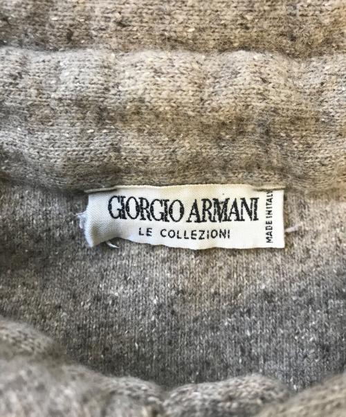 GIORGIO ARMANI（ジョルジョアルマーニ）GIORGIO ARMANI (ジョルジョアルマーニ) ニットポロシャツ ブラウン サイズ:Mの古着・服飾アイテム