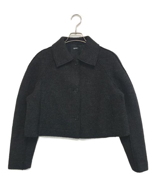 JIL SANDER NAVY（ジルサンダー ネイビー）JIL SANDER NAVY (ジルサンダー ネイビー) ウールジャケット ブラック サイズ:38の古着・服飾アイテム