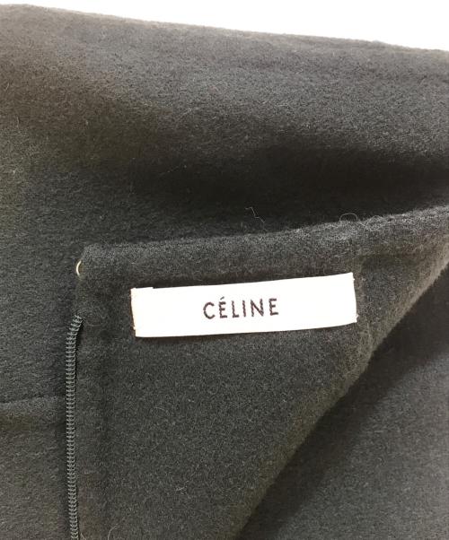 CELINE（セリーヌ）CELINE (セリーヌ) カシミヤ混ロングスカート グリーン サイズ:34の古着・服飾アイテム