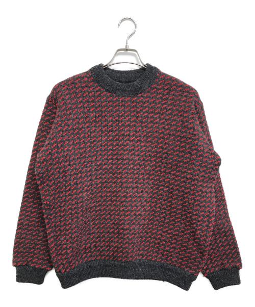 L.L.Bean（エルエルビーン）L.L.Bean (エルエルビーン) バーズアイニット レッド サイズ:XLの古着・服飾アイテム