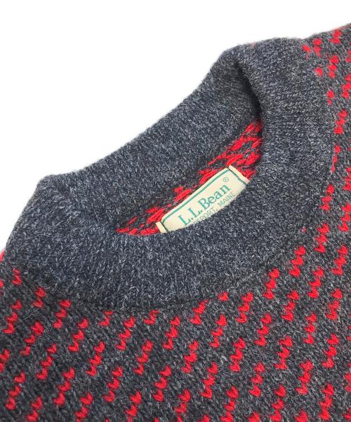 L.L.Bean（エルエルビーン）L.L.Bean (エルエルビーン) バーズアイニット レッド サイズ:XLの古着・服飾アイテム