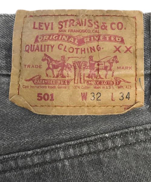 LEVI'S（リーバイス）LEVI'S (リーバイス) 先染ブラックデニム ブラック サイズ:W32 L34の古着・服飾アイテム