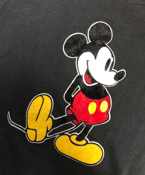 DISNEY（ディズニー）DISNEY (ディズニー) フロッキープリントスウェット ブラック サイズ:X‐LARGEの古着・服飾アイテム