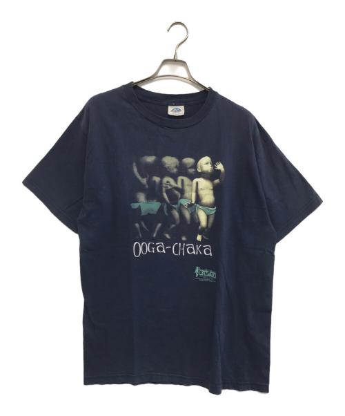 GLOBAL（グローバル）GLOBAL (グローバル) 90s OOGA-CHAKA THE DANCING BABY(ダンシング・ウガチャカ・ベイビー) プリントTシャツ ネイビー サイズ:表記なしの古着・服飾アイテム