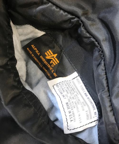 ALPHA（アルファ）ALPHA (アルファ) MA-1ジャケット ブラック サイズ:XLの古着・服飾アイテム