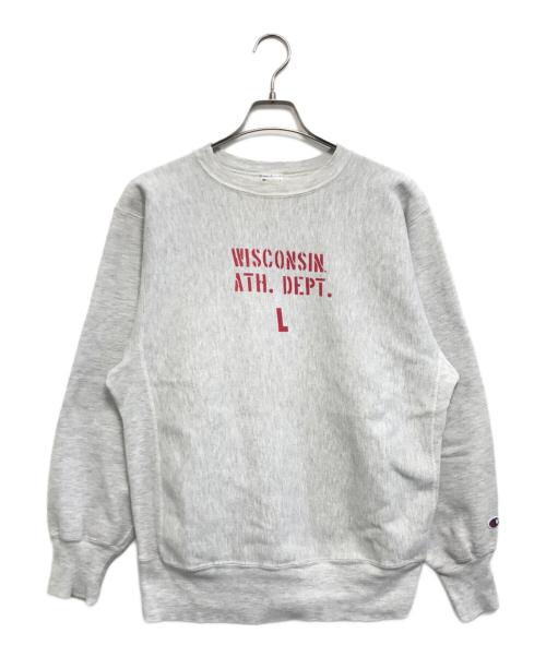 Champion（チャンピオン）Champion (チャンピオン) リバースウィーブスウェット グレー サイズ:LARGEの古着・服飾アイテム