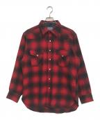 PENDLETONペンドルトン）の古着「チェックウエスタンシャツ」｜レッド