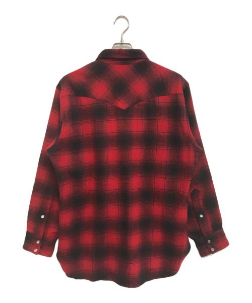 PENDLETON（ペンドルトン）PENDLETON (ペンドルトン) チェックウエスタンシャツ レッド サイズ:Lの古着・服飾アイテム