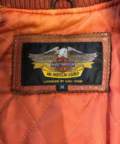 HARLEY-DAVIDSON（ハーレーダビッドソン）HARLEY-DAVIDSON (ハーレーダビッドソン) シープレザージャケット オレンジ サイズ:Mの古着・服飾アイテム