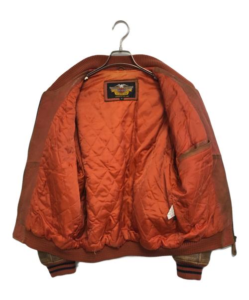 HARLEY-DAVIDSON（ハーレーダビッドソン）HARLEY-DAVIDSON (ハーレーダビッドソン) シープレザージャケット オレンジ サイズ:Mの古着・服飾アイテム