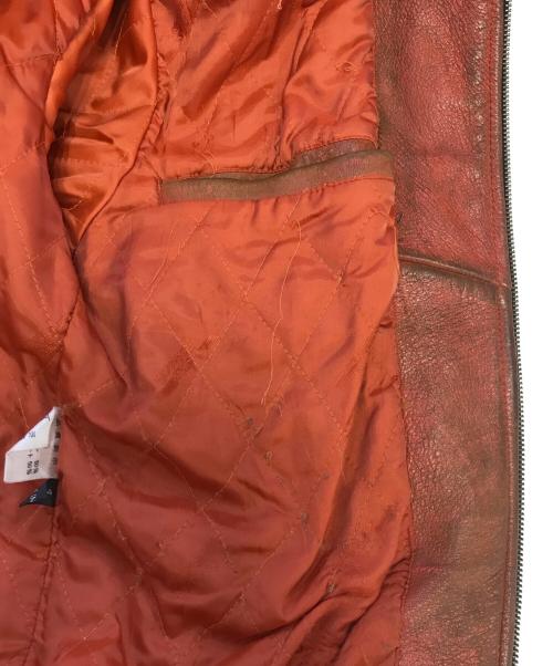 HARLEY-DAVIDSON（ハーレーダビッドソン）HARLEY-DAVIDSON (ハーレーダビッドソン) シープレザージャケット オレンジ サイズ:Mの古着・服飾アイテム